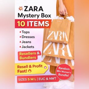 ZARA Mystery Box 10 Items Reseller Bundle Women S M L EUC NWT Wholesale Lot